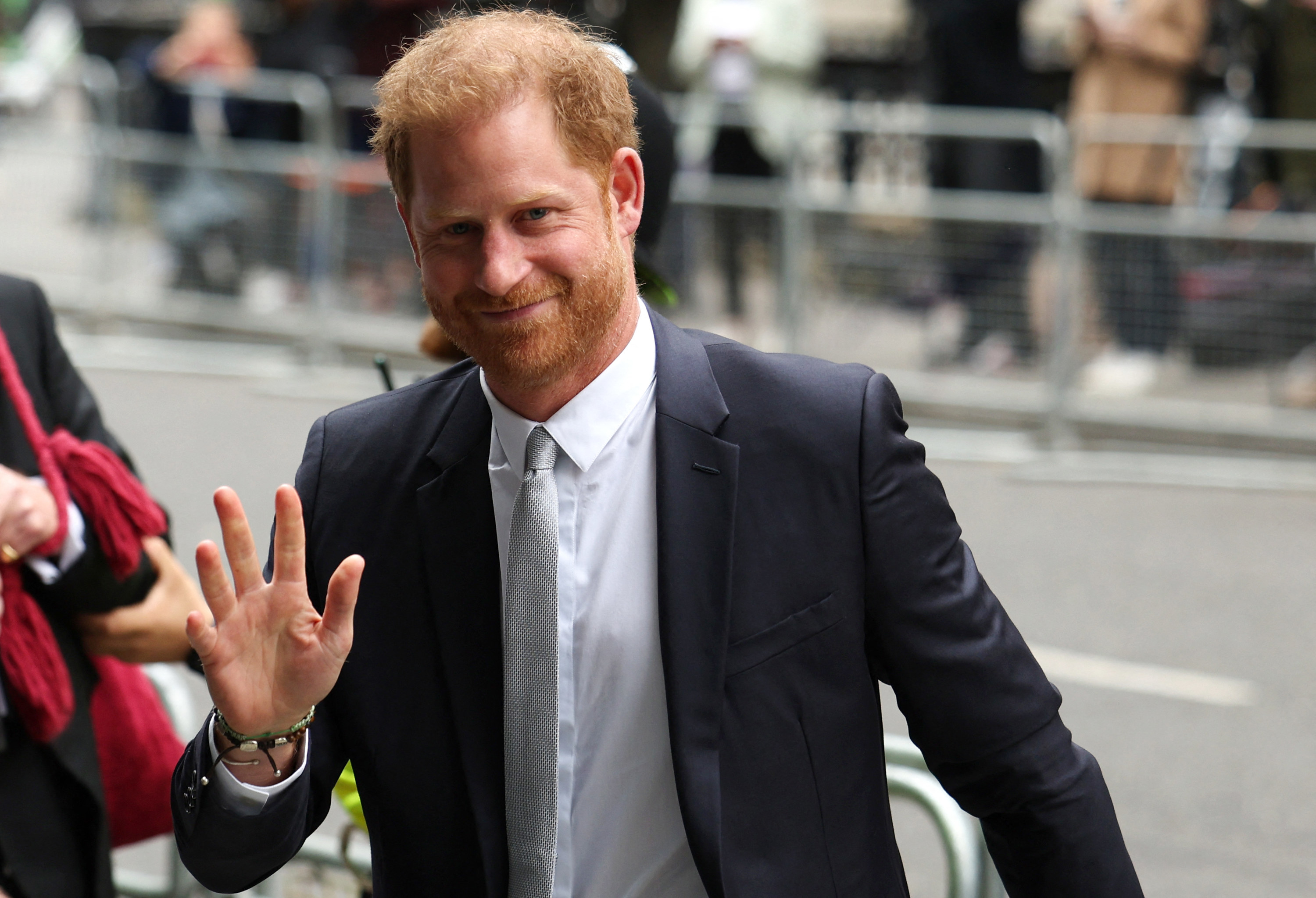 Closeup of Prince Harry