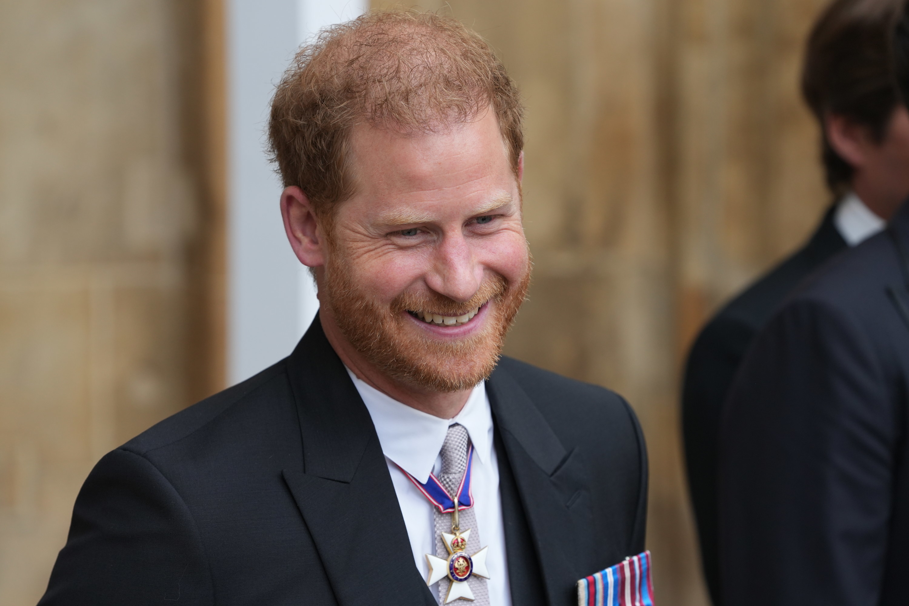 Closeup of Prince Harry