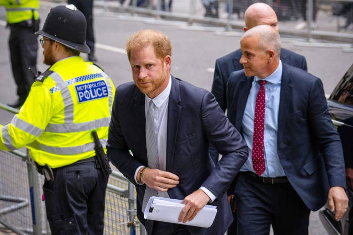 Closeup of Prince Harry