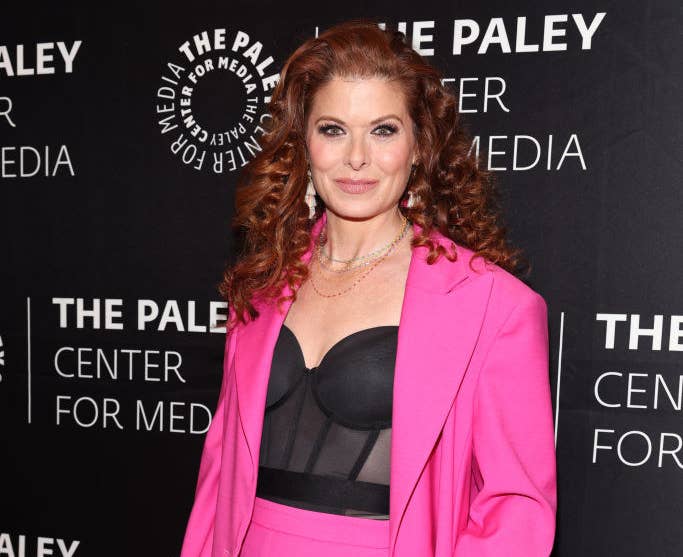 Debra on the red carpet for the Paley Center event. Debra is wearing a bustier top and blazer