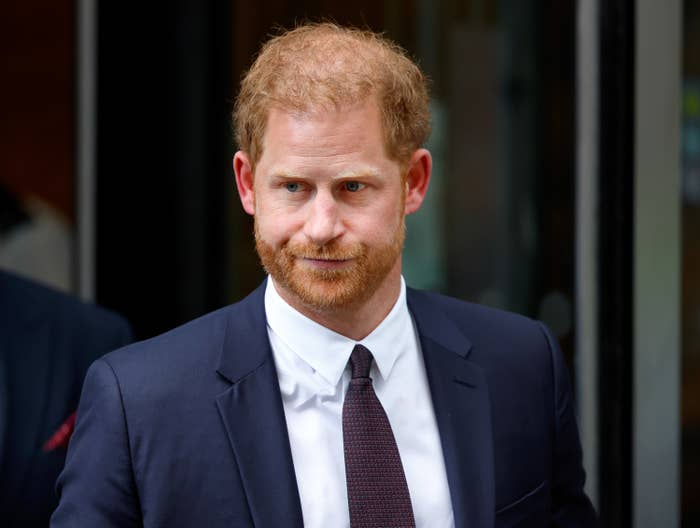 Closeup of Prince Harry