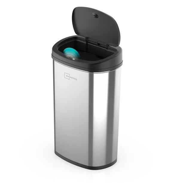 stainless steel sensor trash can