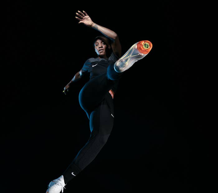 Crystal Dunn wearing the Nike Phantom Luna.