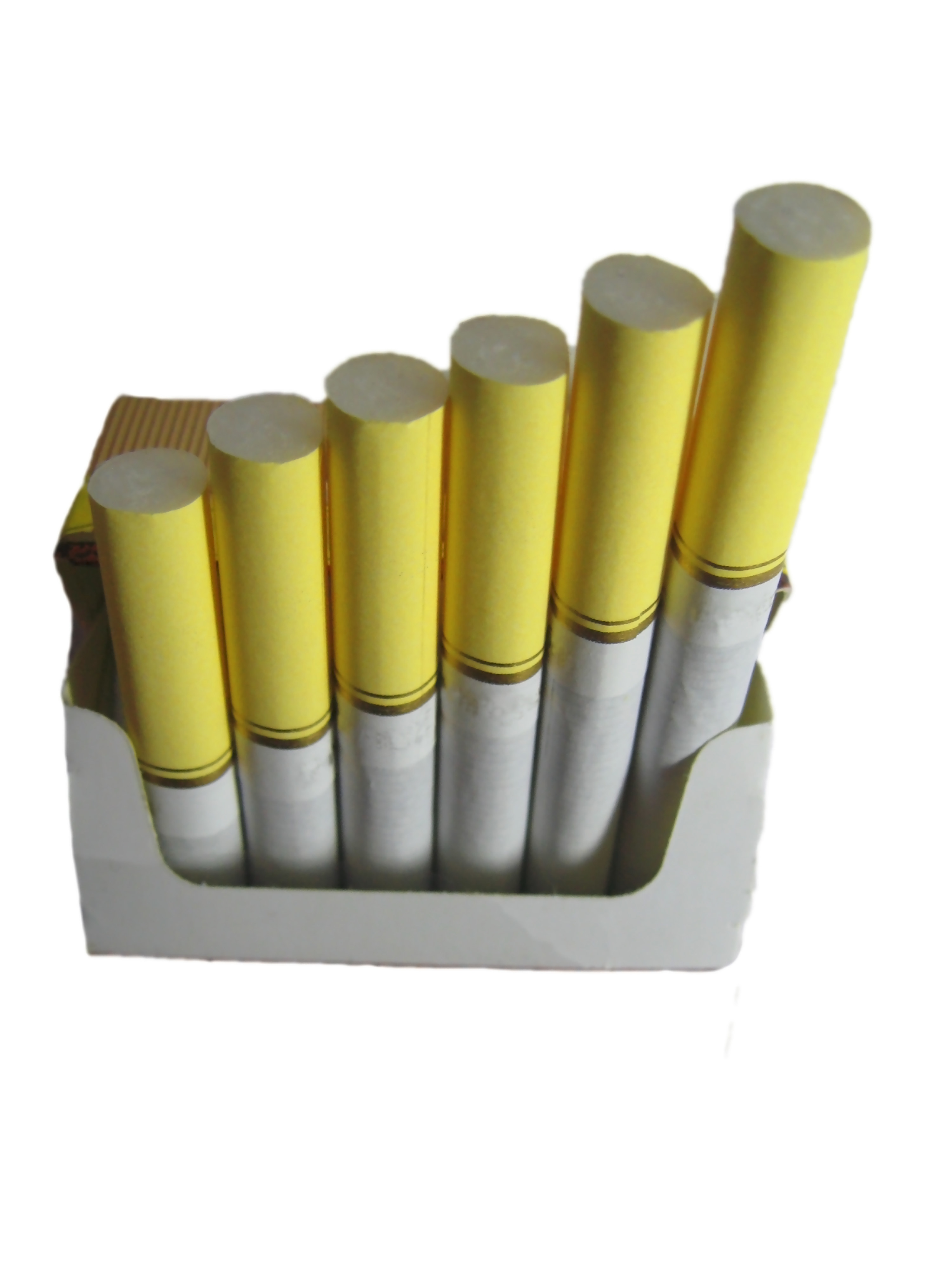 A six-pack of cigarettes