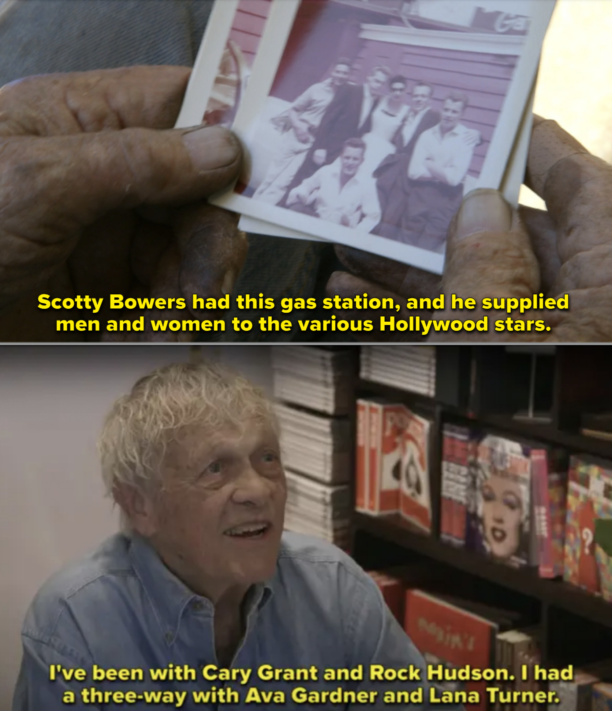 Scotty Bowers in his 20s vs. in his 80s