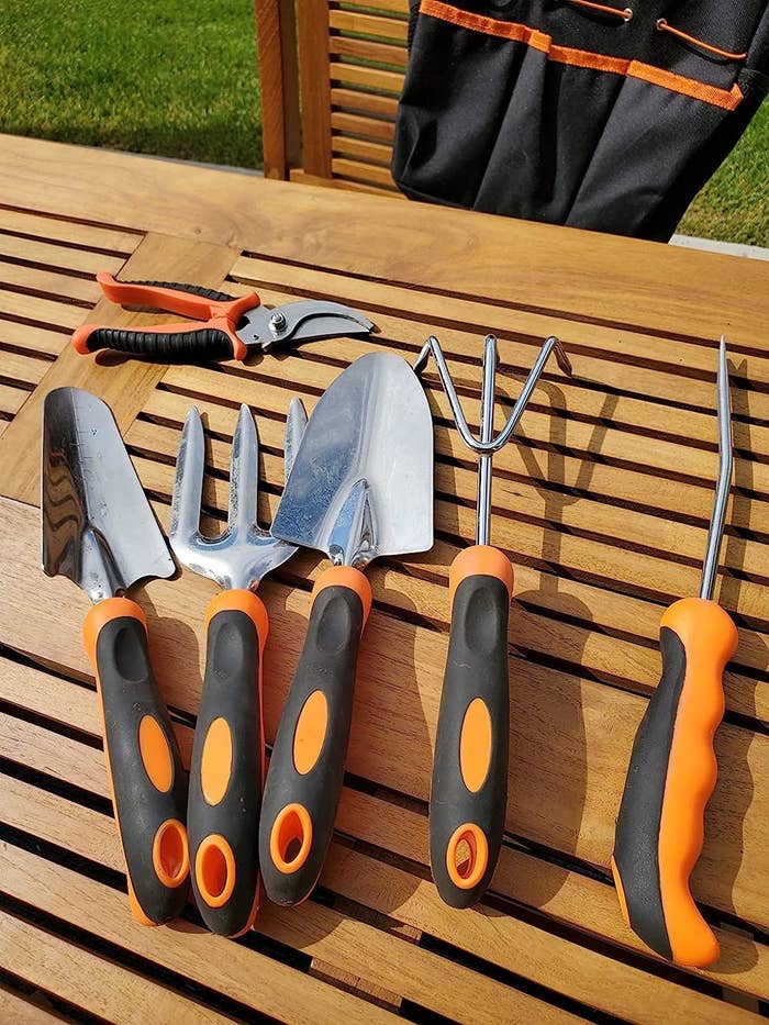 Reviewer&#x27;s photo of the gardening tools