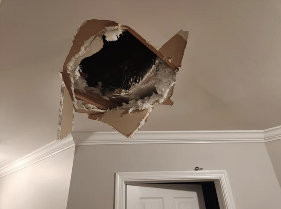 hole in the ceiling
