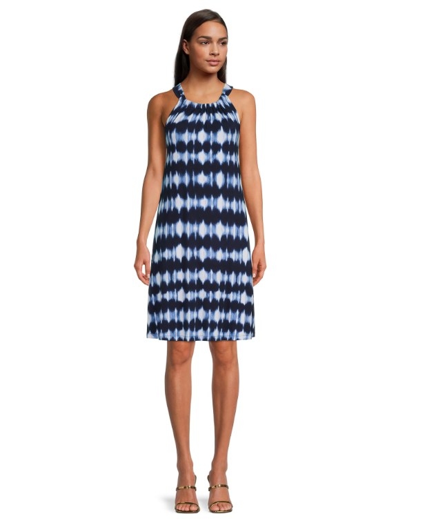 halter dress on model