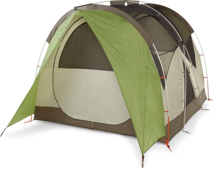 the green camping tent