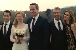 Tom and Shiv with Shiv's siblings on succession