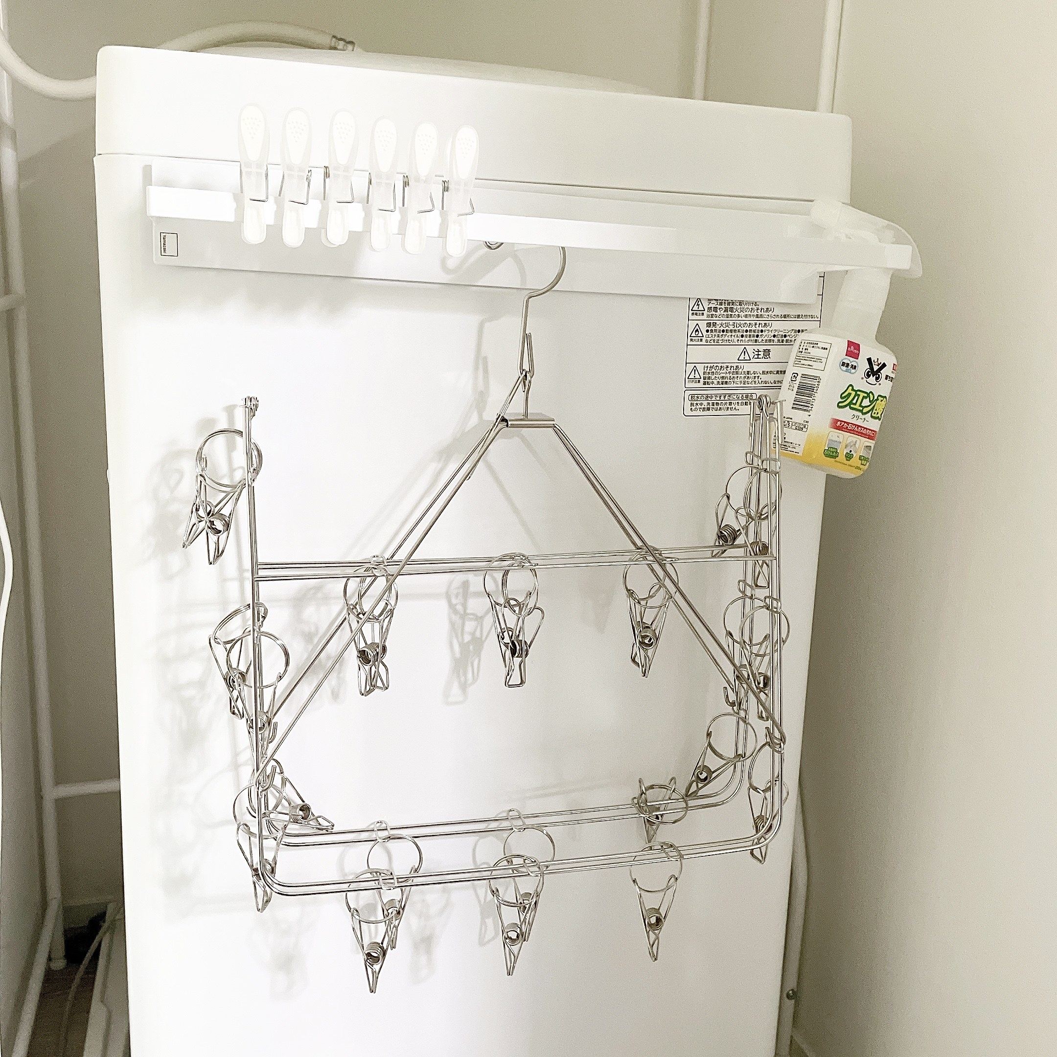 LOFT（ロフト）のおすすめのアイテム「マグネット洗濯ハンガー収納ラック ホワイト tower（タワー）」
