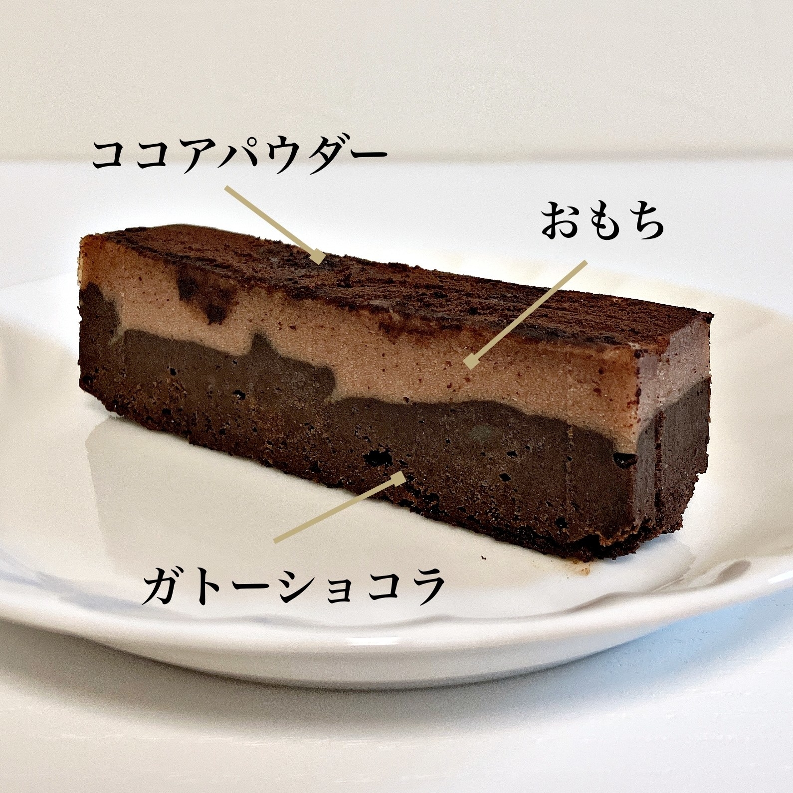ミニストップのおすすめスイーツ「おもちCAKEガトーショコラ」