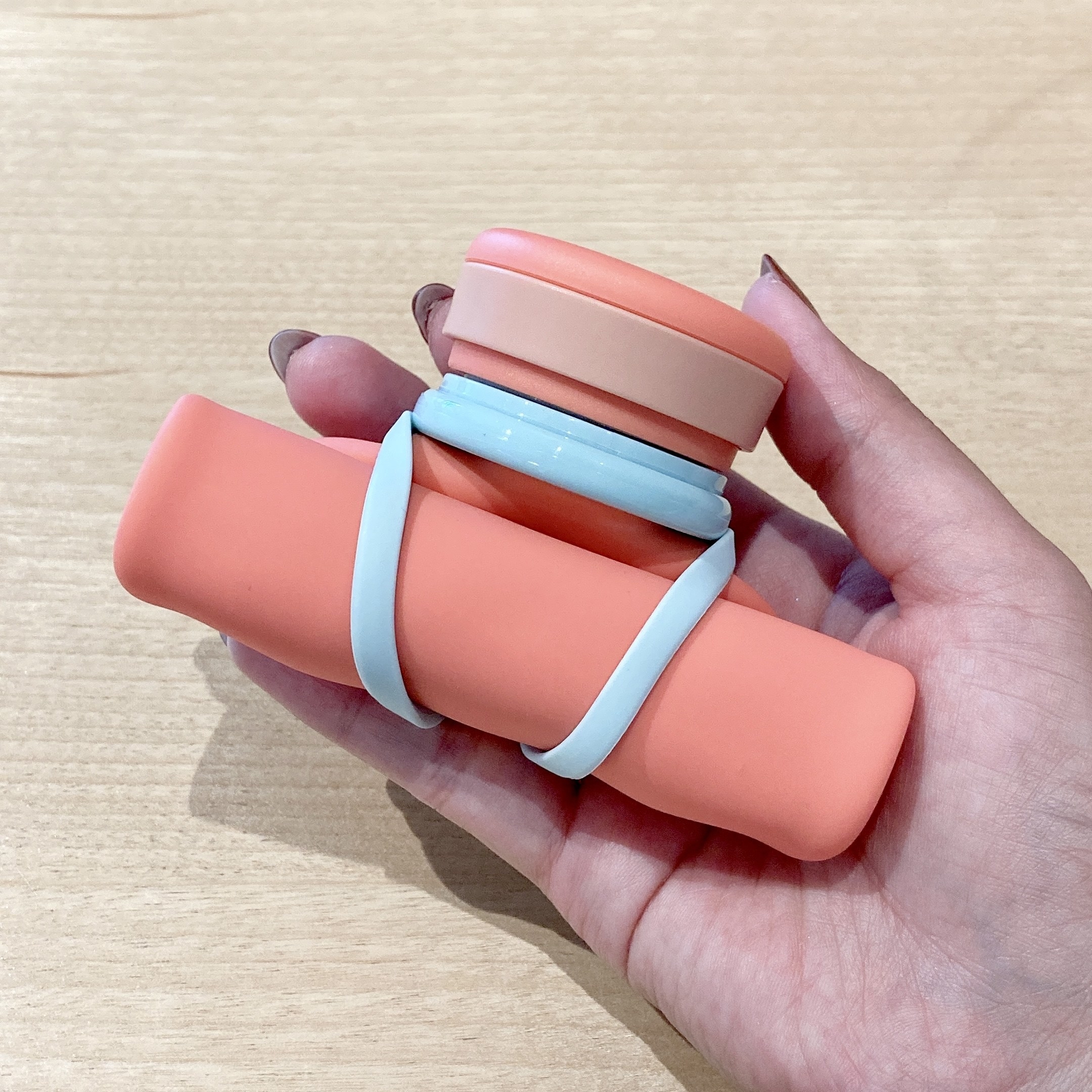 Starbucks Coffee（スターバックスコーヒー）のおすすめボトル「おりたたみシリコンボトルコーラルピンク355ml」