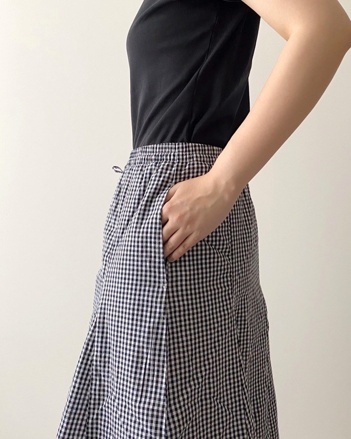 GU（ジーユー）のおすすめのスカート「強撚ボイルマキシスカート」