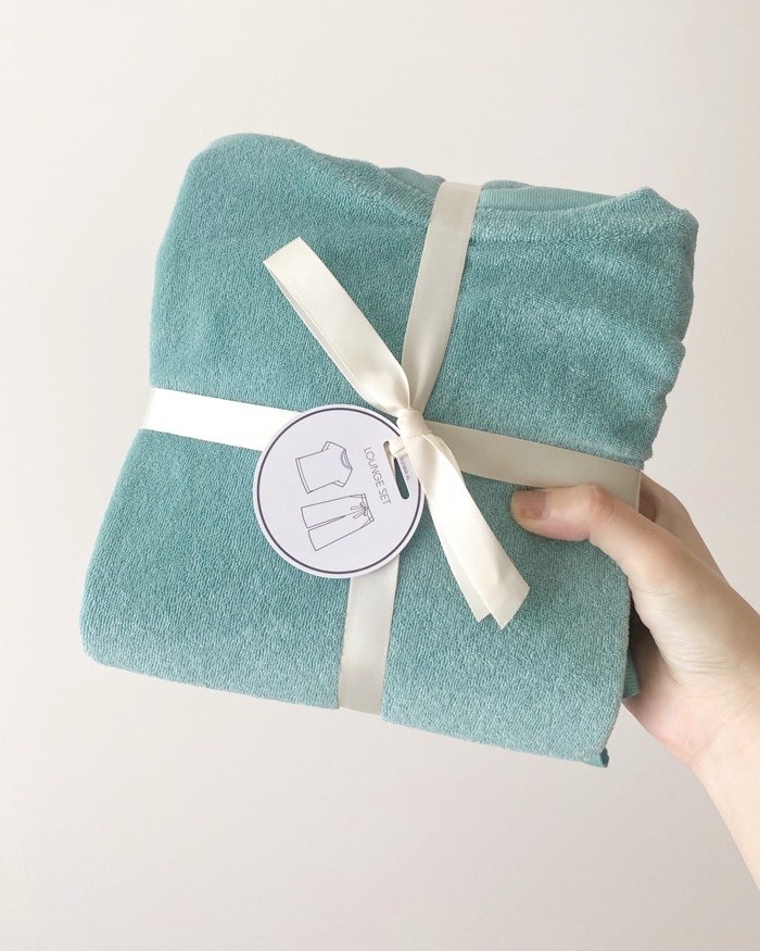 GUのオススメのファッション「ソフトパイルラウンジセット(半袖&amp;amp;7分丈)」