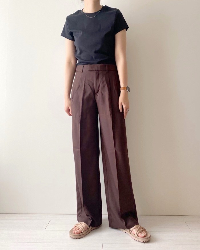 GUのオススメのファッション「ナローストラップフラットサンダル」のコーディネート