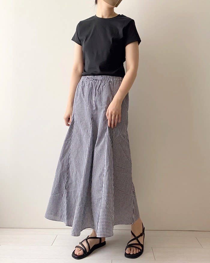 GU（ジーユー）のおすすめのスカート「強撚ボイルマキシスカート」