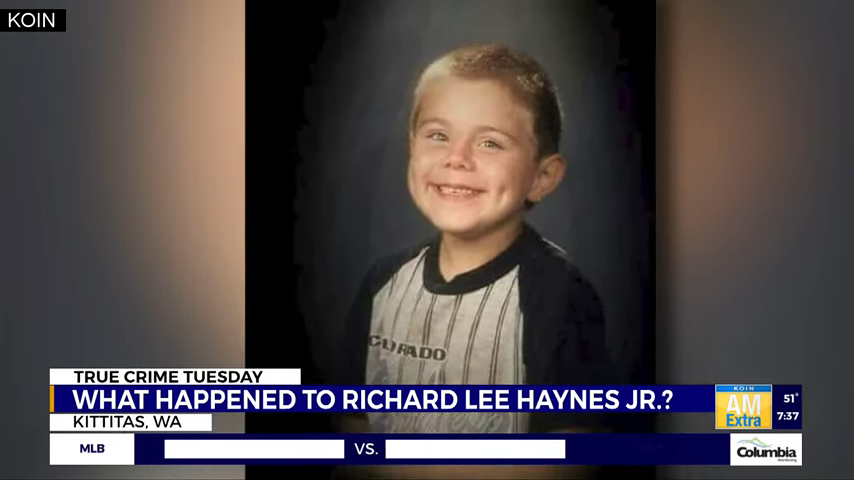 school photo of the boy used for a news segment