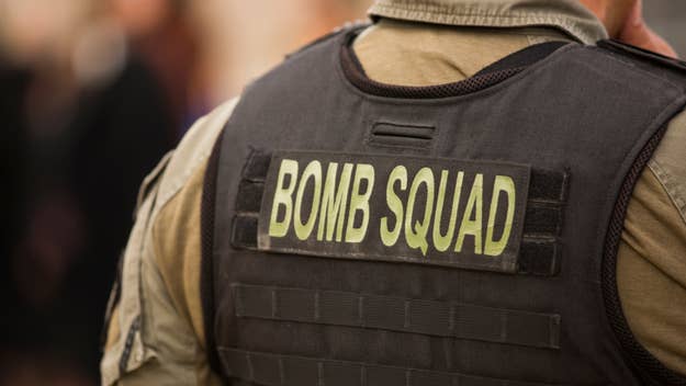 bomb squad tech is pictured