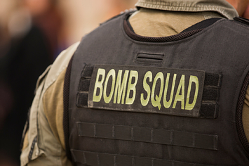 bomb squad tech is pictured
