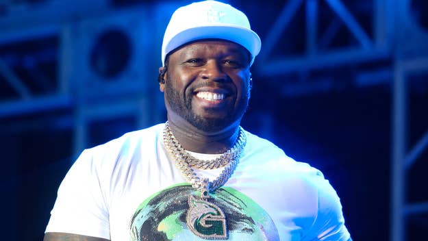50 cent is seen performing