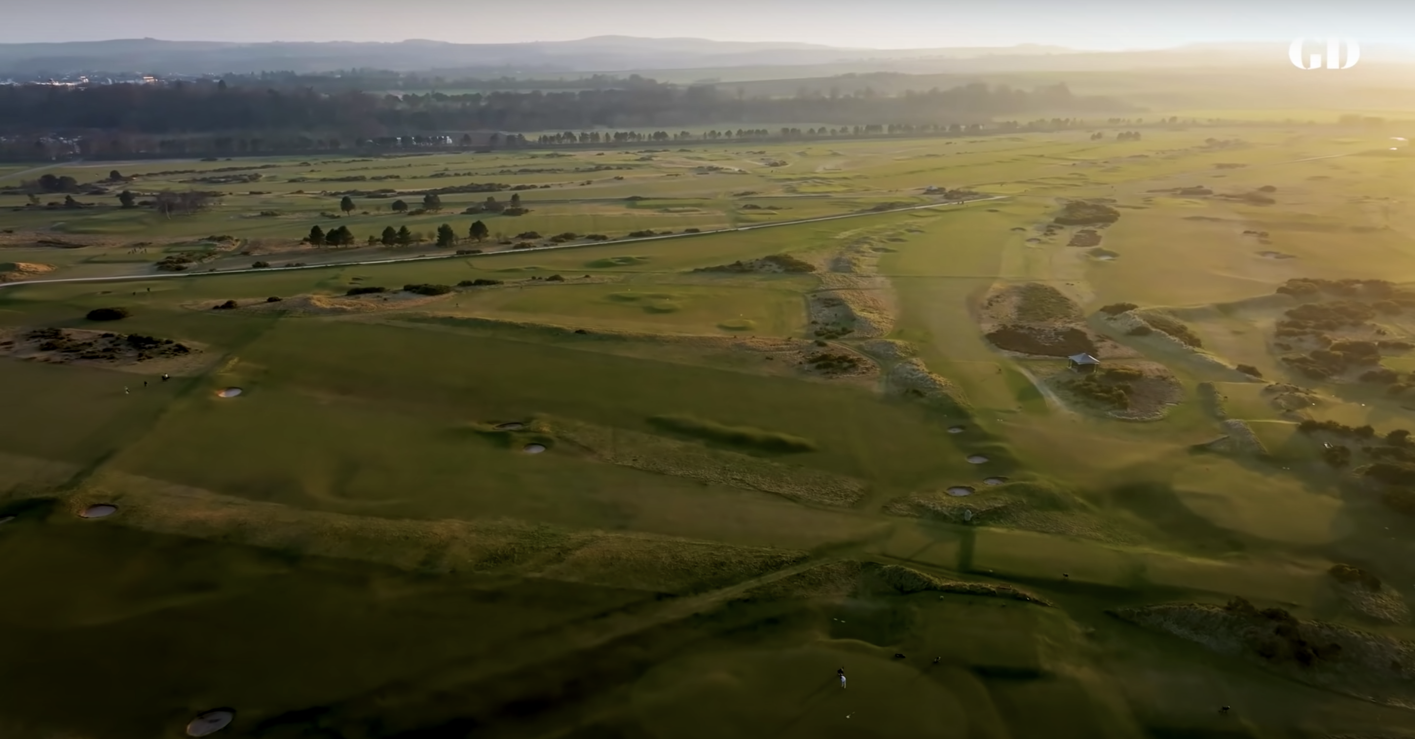 aerial view of the course