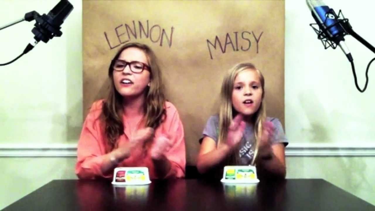 Lennon and Maisy in one of their videos