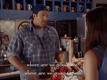 Luke asking Lorelai where they&#x27;re going to live on &quot;Gilmore Girls&quot;