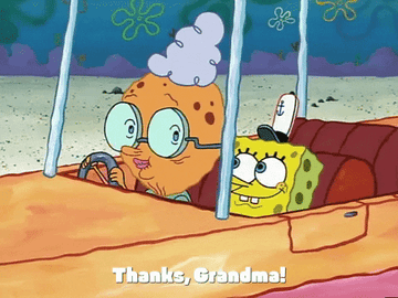 spongebob saying thanks grandma