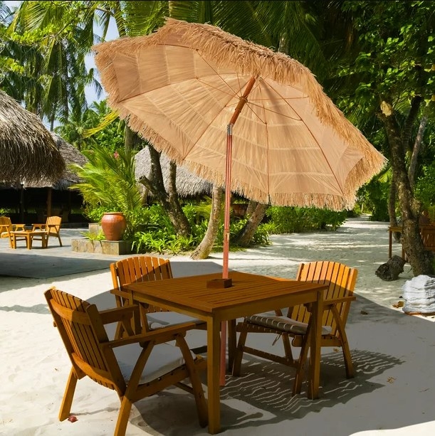 The thatched umbrella