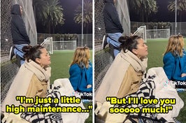 Selena saying she's a little high maintenance but I'll love you sooo much