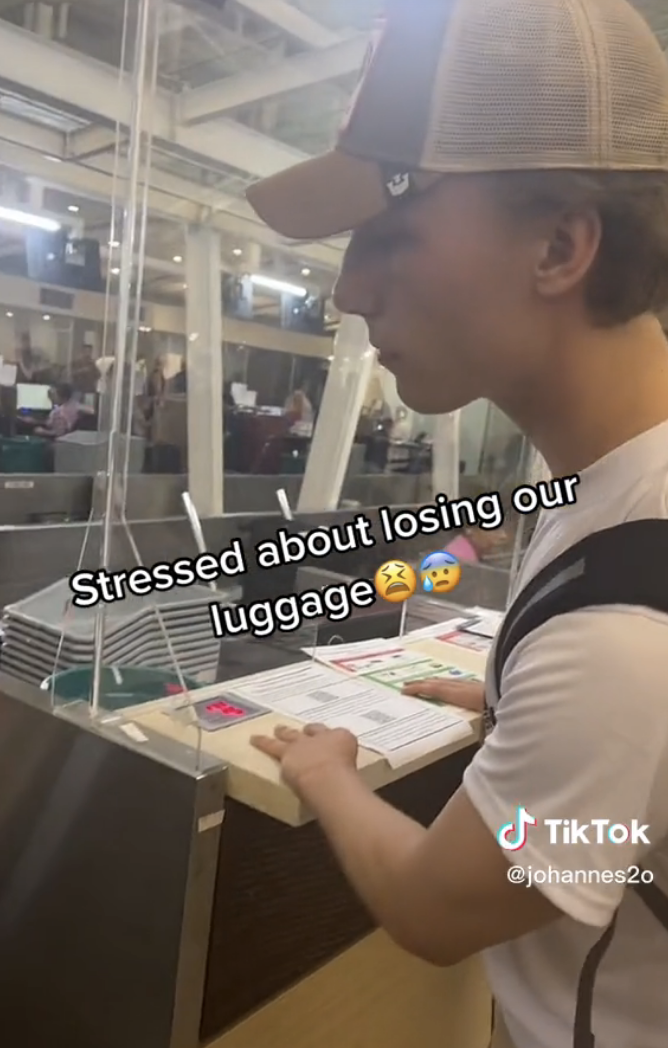 Rolf &quot;stressed about losing our luggage&quot;