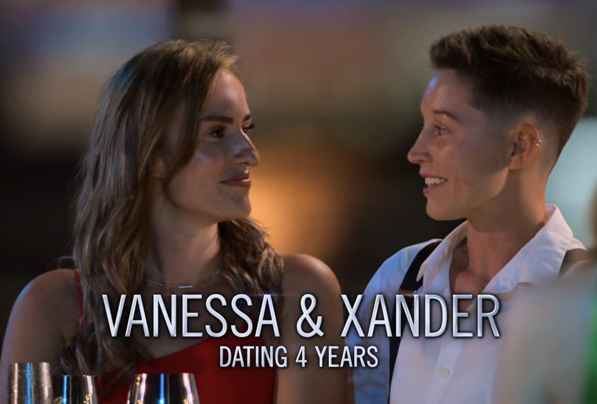 Vanessa and Xander getting introduced on the first episode on the show