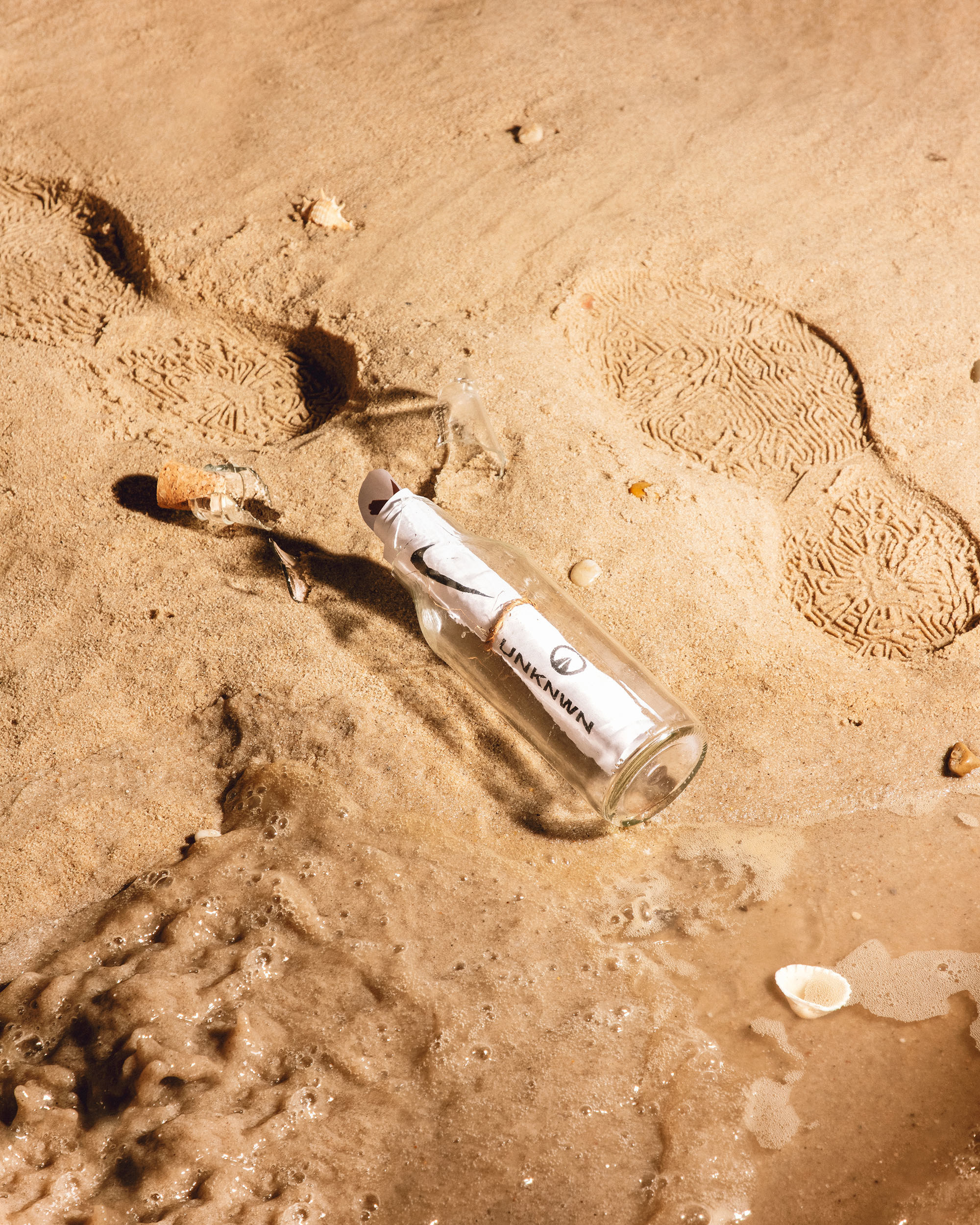 UNKNWN x Nike LeBron 20 Message In A Bottle Release Date Bottle Sand