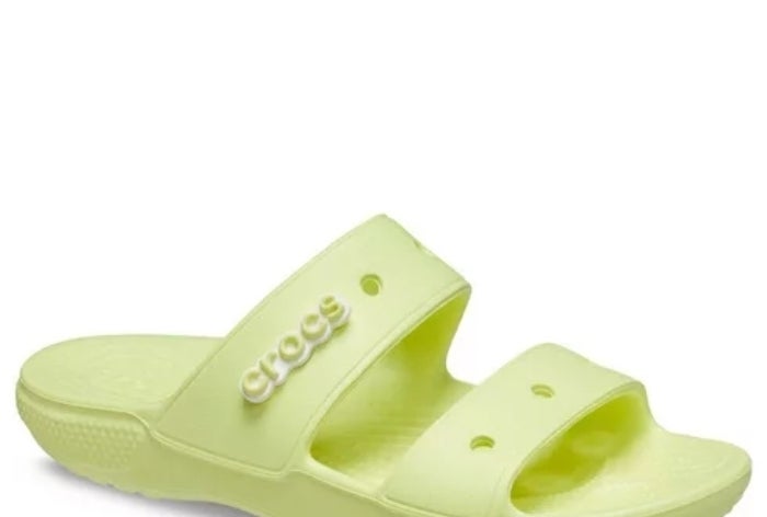 lime green birkenstock style sandals