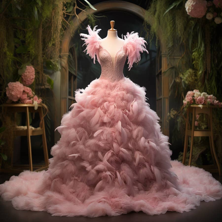 Pink barbie gown hot sale