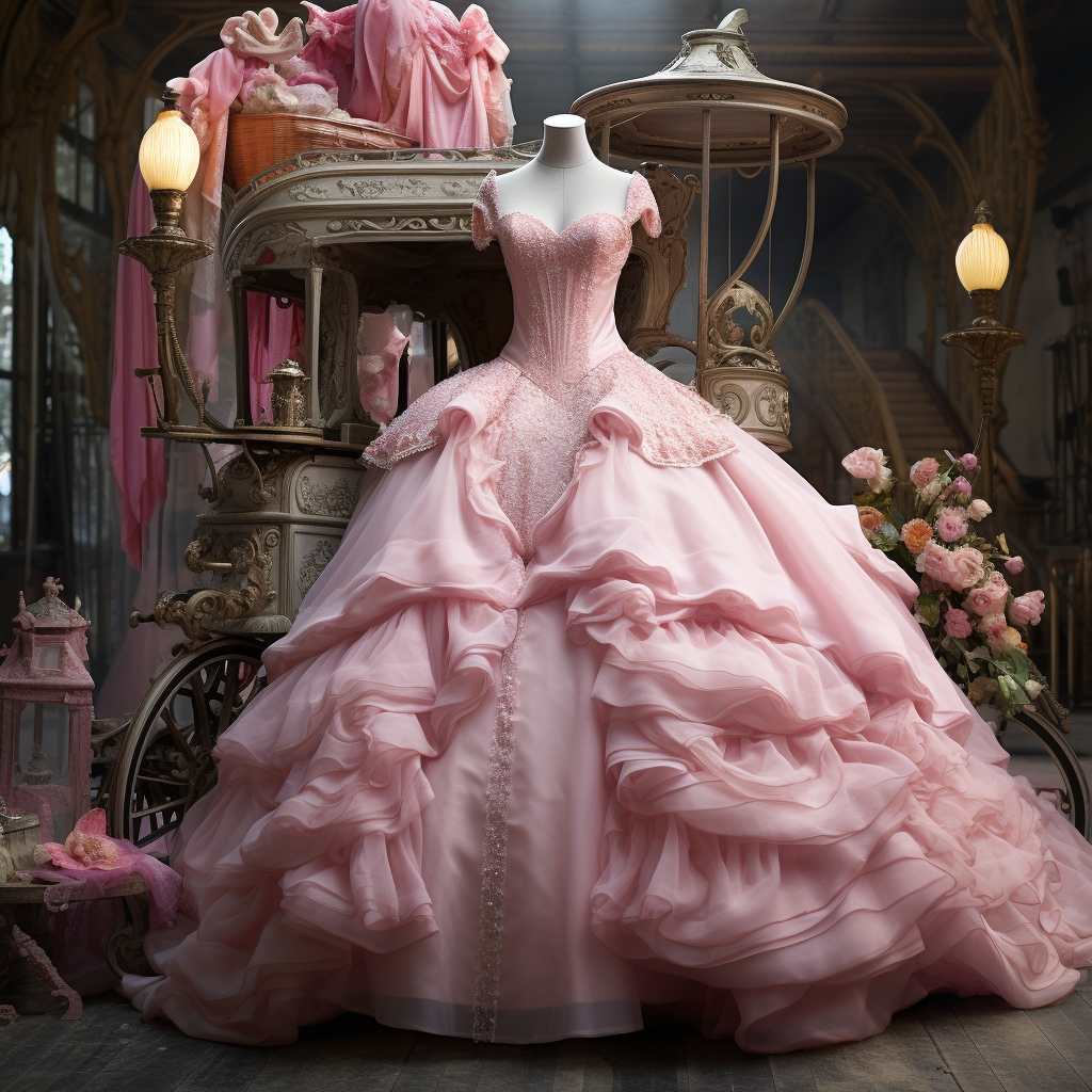 A pink princess dress