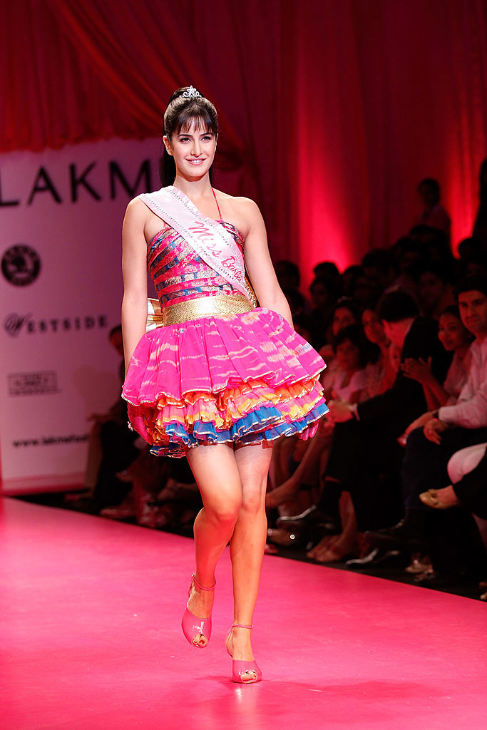 Katrina kaif shop in barbie dress