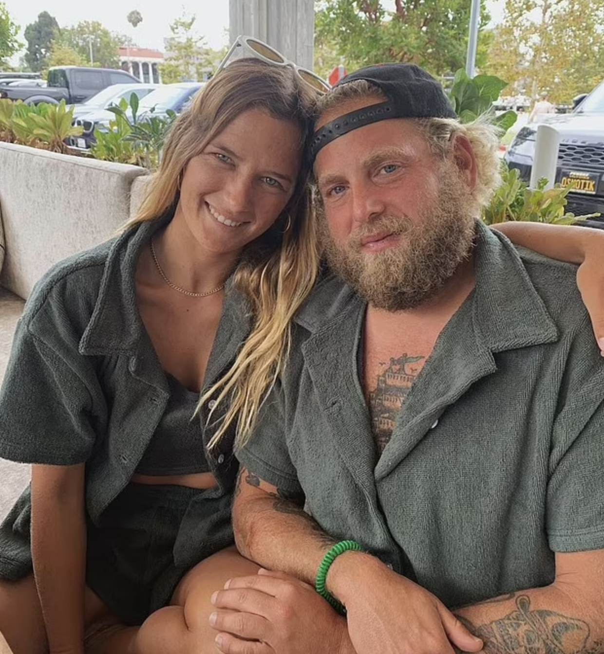 Close-up of Jonah and Sarah sitting together