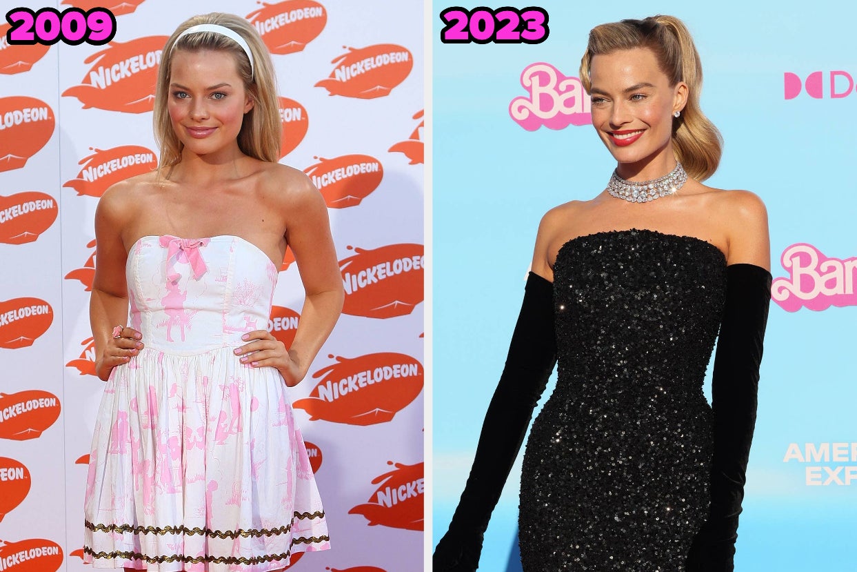 Margot Robbie on her first red carpet vs barbie premiere