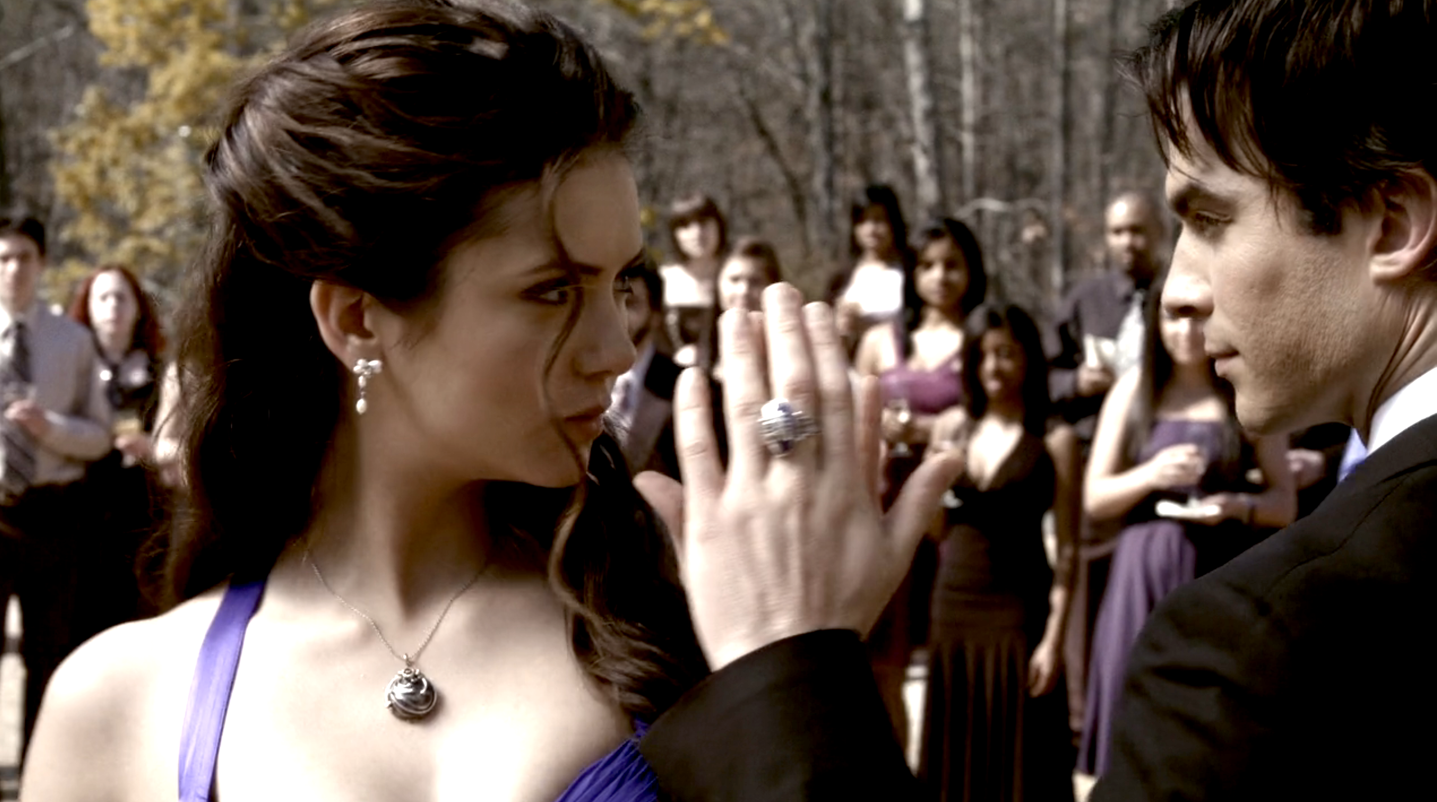 Damon and Elena dancing