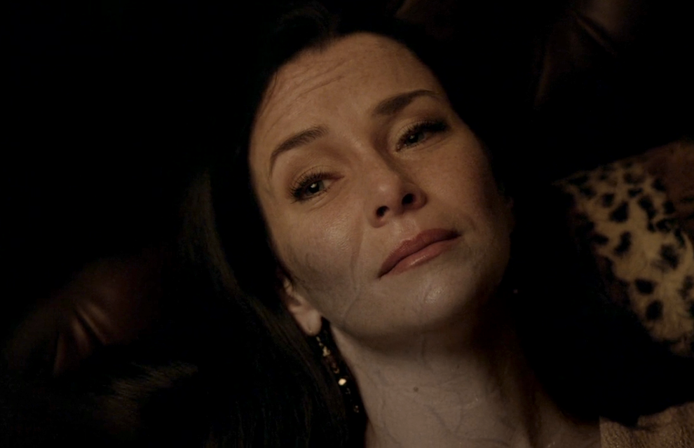 Lily dying after staking herself at the anniversary party