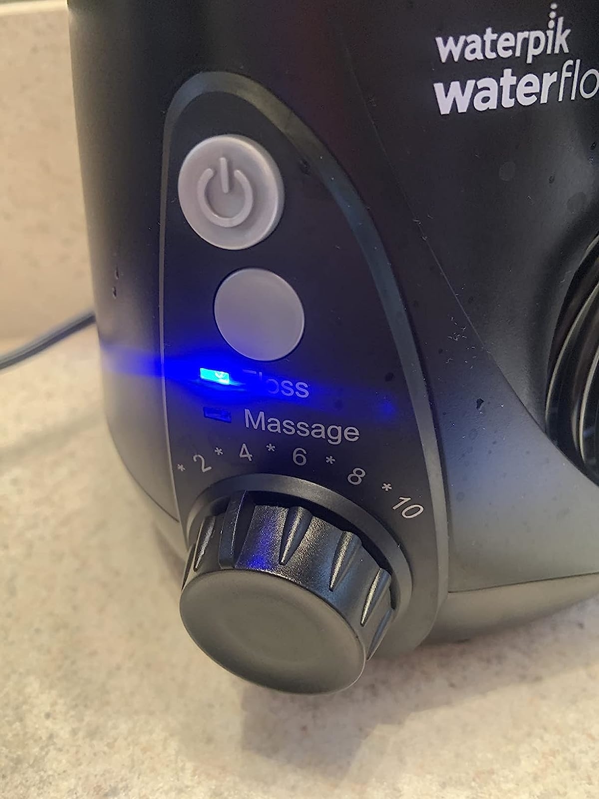 a reviewer&#x27;s close up of the knob settings