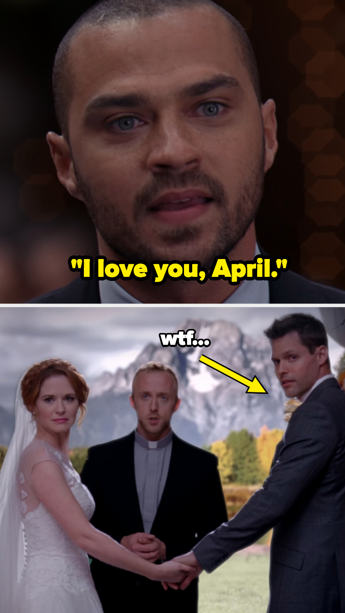 Jackson saying &quot;I love you, April&quot; at April and Matthew&#x27;s wedding