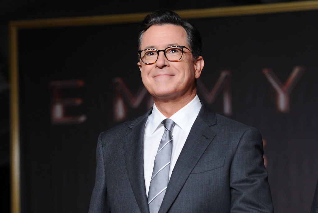 Closeup of Stephen Colbert