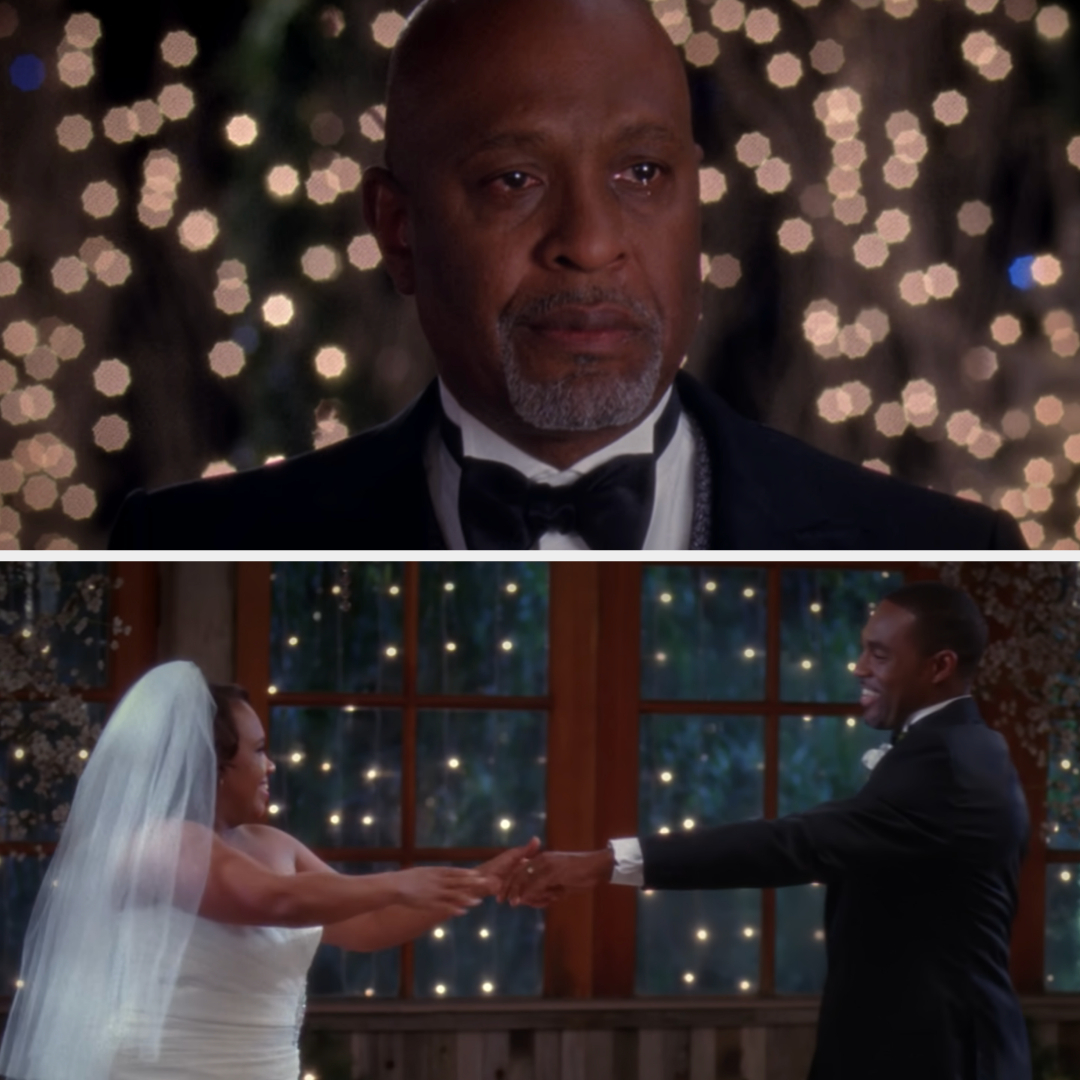 Richard crying while watching Ben and Bailey dance at their wedding
