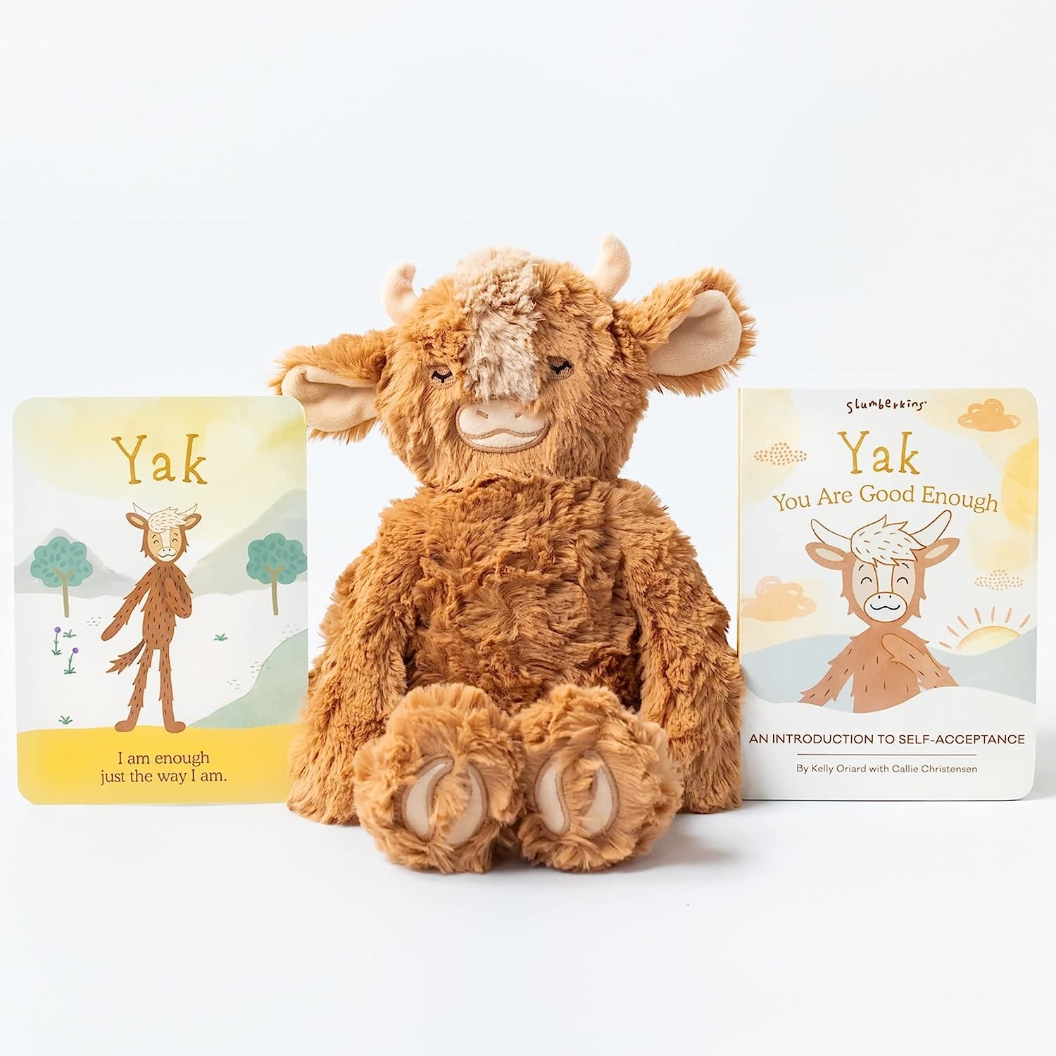 yak doll with card and book