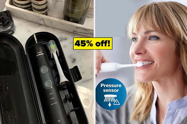 Kick Your Dental Hygiene Up A Notch — The Philips Sonicare Electric Toothbrush Is 45% Off For Prime Day