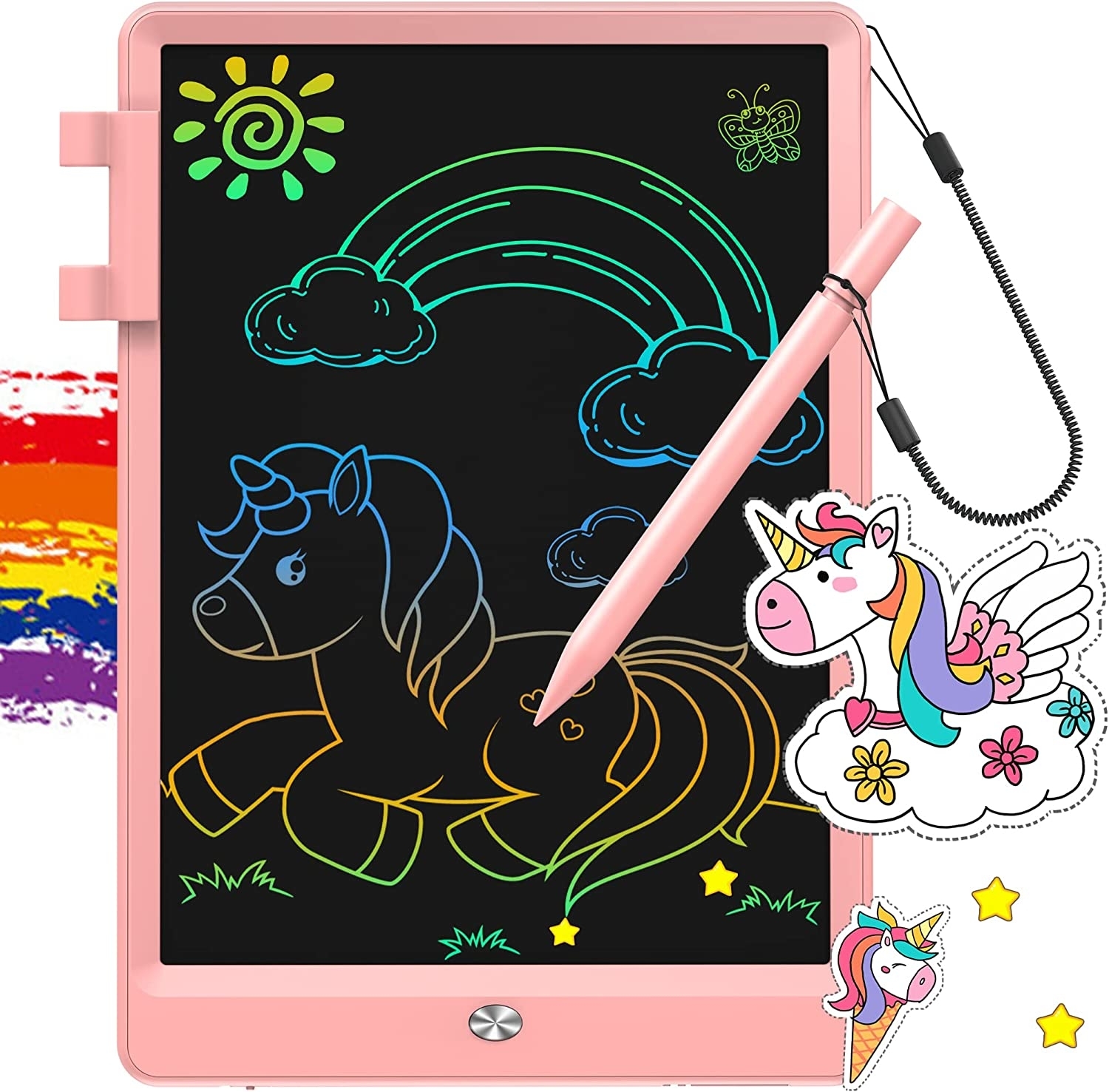 tablet with drawing on it