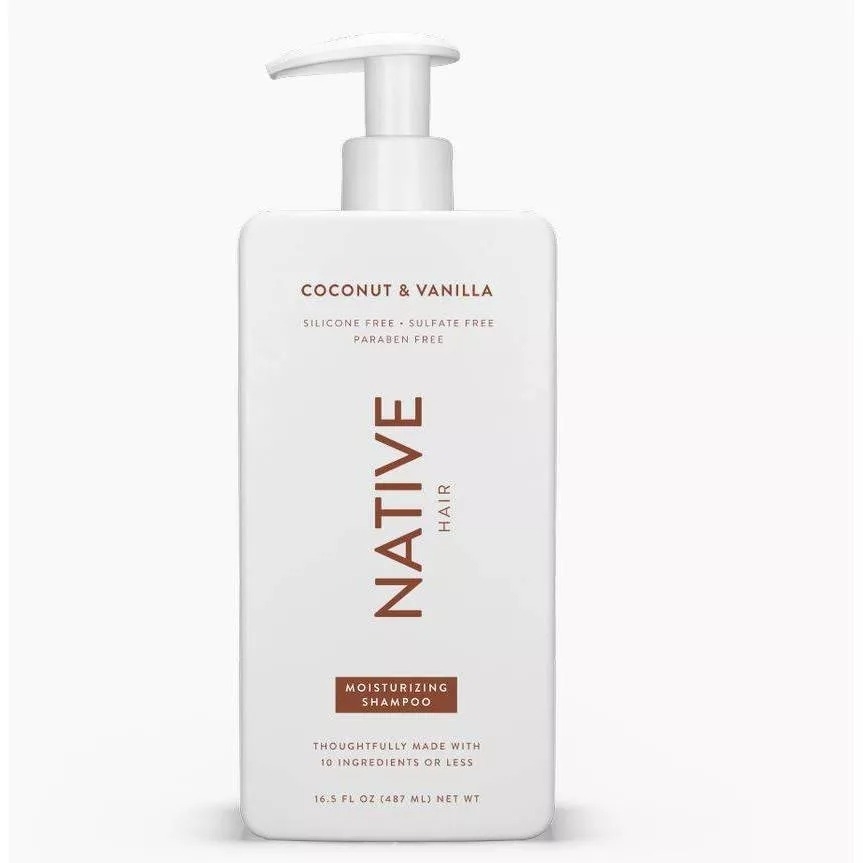 bottle of the Native moisturizing shampoo